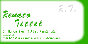 renato tittel business card